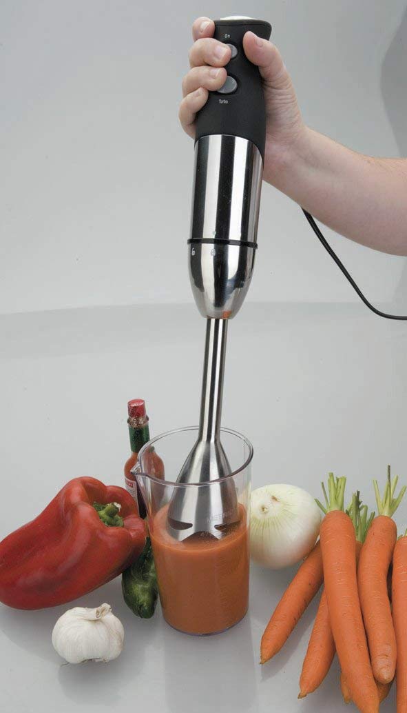 Lacor 61681- Frullatore a immersione 700 W + bicchiere 500ml | Utensile professionale duraturo; progettato per prestazioni ottimali e una pulizia rapida in lavastoviglie