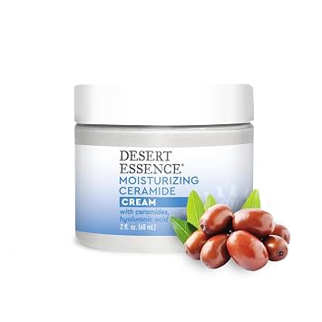 Desert Essence Ceramide Facial Cream with Hyaluronic Acid, 2 fl oz