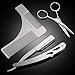 Produktbild PChero Bart Trimmen Kit mit Bart Schablone Kamm, Bartschere und Rasiermesser