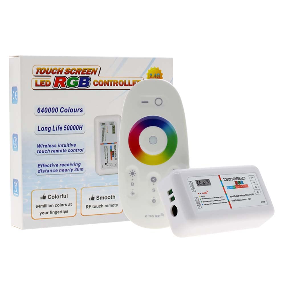 GIDEALED 5-Kanal LED Controller Mit RF Fernbedienung – Für RGBWW Stripes, DC 12-24V