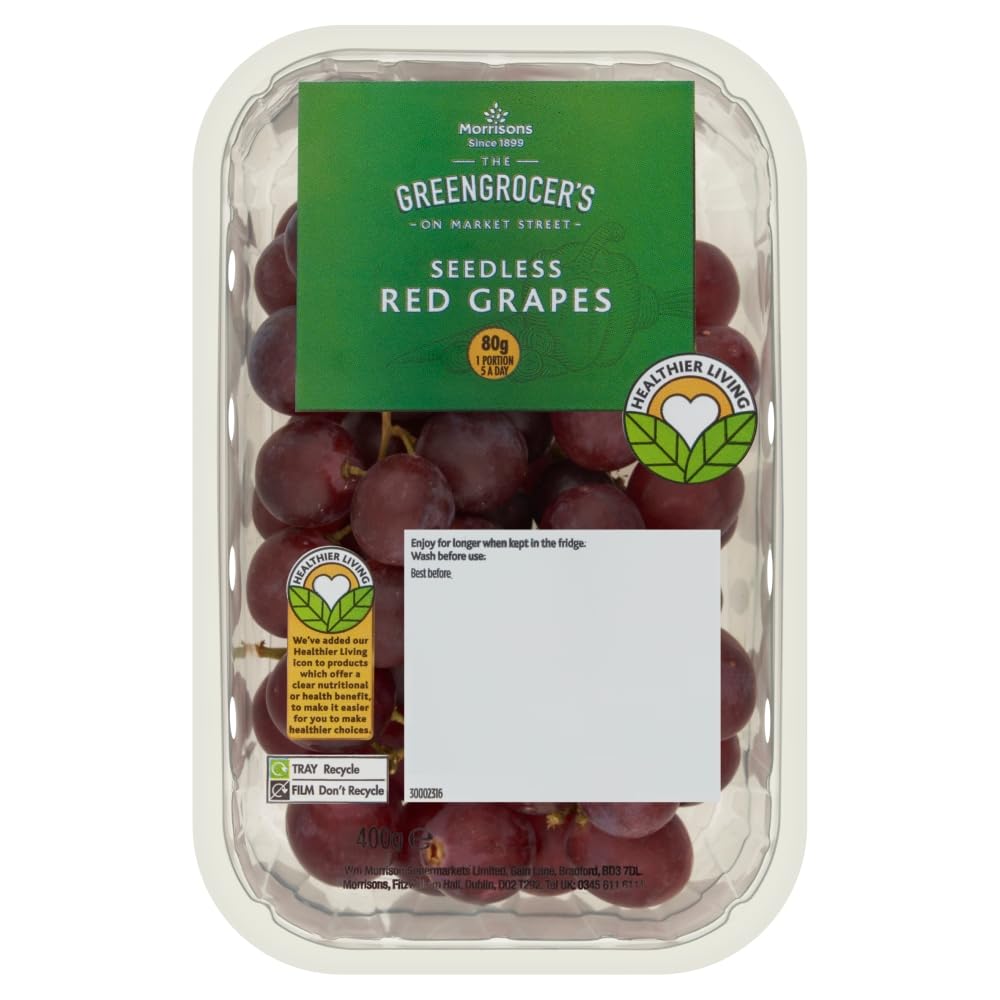 Morrisons Red Grapes 400g