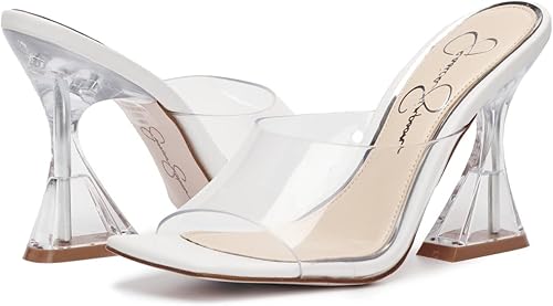 Jessica Simpson Mules de punta cuadrada sólida Sanaa para mujer