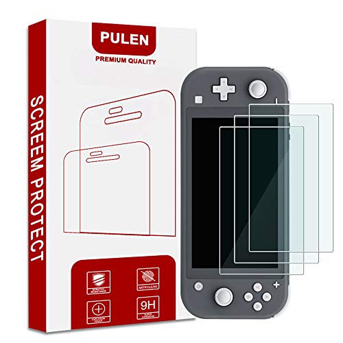 [Paquete de 3] Pulen Protector de pantalla para Nintendo Switch Lite [vidrio templado] [alta definición] [sin burbujas]