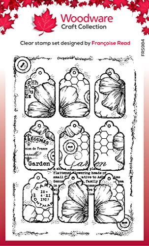 Woodware Francoise Collection-Nine Tags-Clear Stamp, 6 x 4 inches, Transparent - Image 2