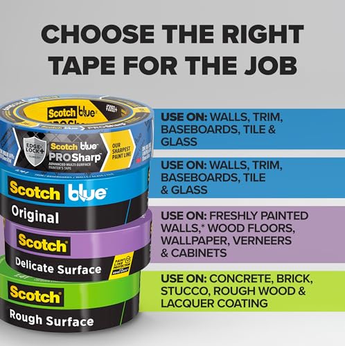 Image of ScotchBlue Painter's Tape, Multi-Use, 2.83-Inch by 60-Yard, 1 Roll (Pack of 12)