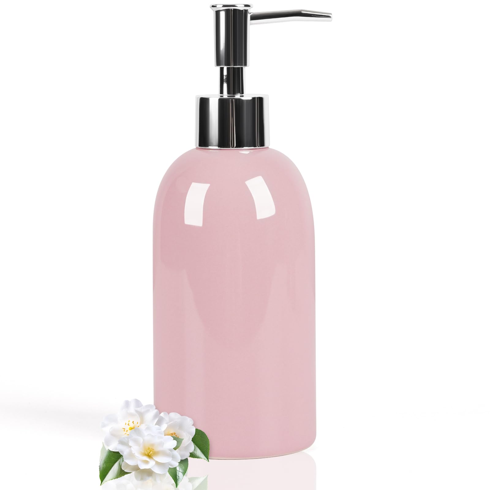 Natheeph Soap Dispenser for Bathroom/Kitchen Fill Hand Soap/Dish Soap, 14OZ