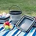 Collapsible Dish Tub Bucket Set Folding Washbasin Water Tub Portable Lightweight Washing Basin Keg Foldable Plastic Washtub BPA-Free Washbowl Pail for Home Camping Outdoor Kitchen BBQ by Fantasyshop