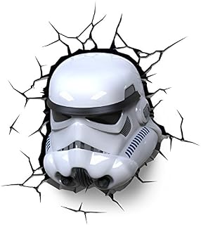 3D Light FX 50028 Star Wars Stormtrooper 3D Deco Light, Plastic, White/Blue/Black