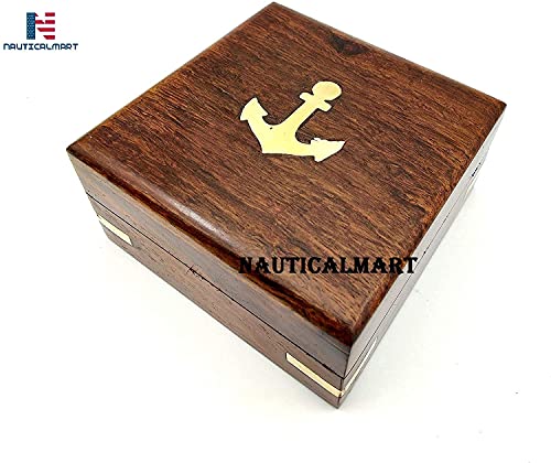 Brújula grabada vintage con grabado Joshua 1:9 miniatura 2