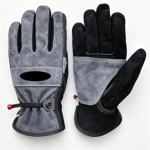 Guantes de cuero Sorandy con palma reforzada y forro de algodón para máxima protección
