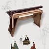 JITEM Old Paulownia Seven-String Guqin, Traditional Chinese Stringed Instrument, Suitable for Beginners(Color:Black)
