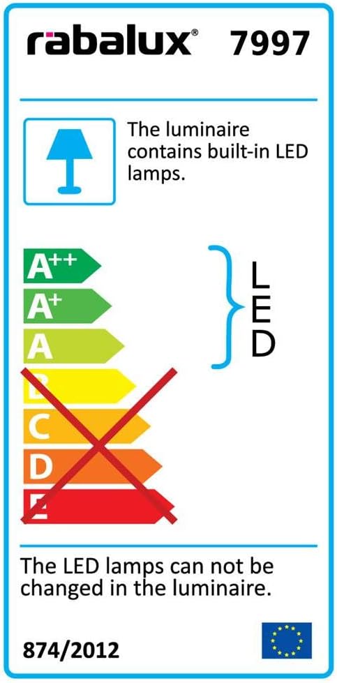Energy label for Rabalux Equateur 7997