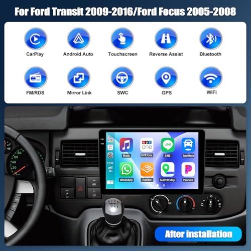 Plus de panne de navigation avec cet autoradio GPS Android 15 pour Ford Transit