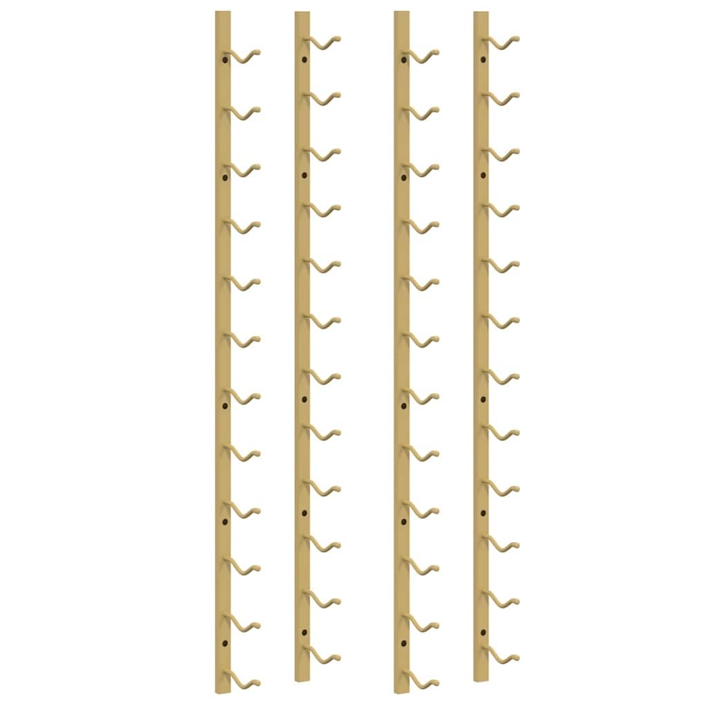 Générique Flaschenregal für 12 Flaschen, 2 Stück, Eisen, goldfarben | Einfache Montage, glatte Oberfläche, kratzfest, modernes Design, für Küche und Bar