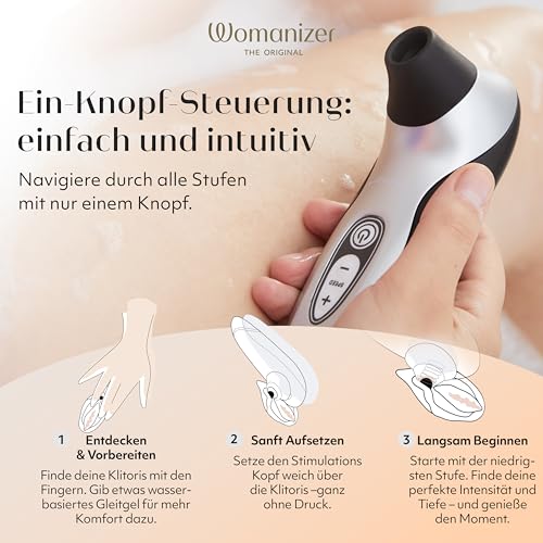 Womanizer Pro40 Klitoris Sauger Erotik Vibrator für Frauen Sex Spielzeug Dildo | Klitoris Stimulator Auflegevibrator mit 6 Intensitätsstufen | Leises Wasserdichtes Sexspielzeug für sie | Schwarz