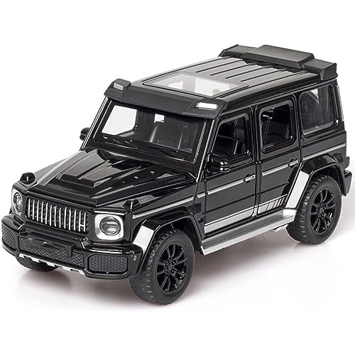 Image of 1:32 Scale G Wagon Toy Car Diecast Metal Car for Kids with Light Sound Pullback Openable Doors