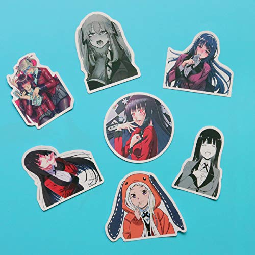 image for MINRAIN 50PCS Cartoon Japanese Anime Kakegurui Stickers Lovely Sticker