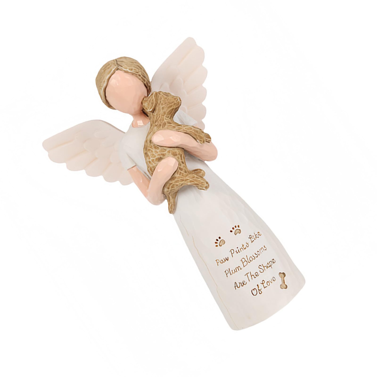Lerpwige Angell of Friendship Pet Memorials Gift Cats Dog Remembrances Angell Figurines Loss of Pet Sympathy Gift Table Ornament Angel Figurines