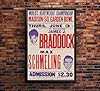 James Braddock vs Max Schmelling - 1936 - Vintage Boxing Poster-12 x 18 Inches #1