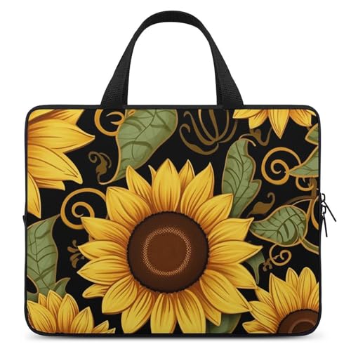 Housse antichoc pour ordinateur 13 pouces avec motif tournesol