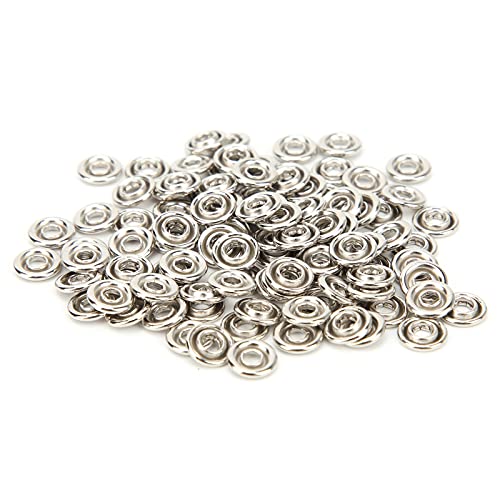 Conjunto de 100 Botões de Pressão, Ferramenta de Latão Invisível para Bebês, Proteção Ambiental, Pre