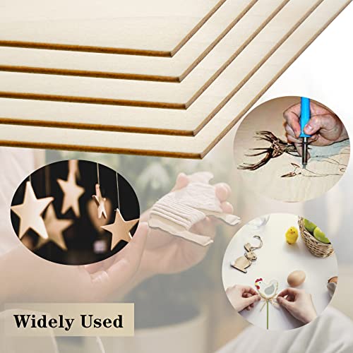 Gdgdsy Basswood Sheets For Crafts,18 Pack Plywood Sheets Unfinished Wood Squares For Laser Cutting Wood Burning School Projects Painting.(6 X 6 Inches) #TOP2