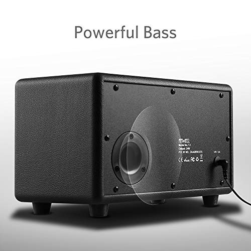 Tewell 20170323008 Home Speaker With Premium Audio | Rich Bass, Rotary Dial For Volume Control | Toggle Switch, Wireless Bluetooth & 3.5Mm Aux Input For Turntable thumb #3