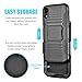 Stronden Holster Case for iPhone XR Belt Case - Holster Case Belt Clip (Rubberized Grip) Slim Fit Protective Cover with Kickstand, Combo Shell Holder for iPhone XR (Black)
