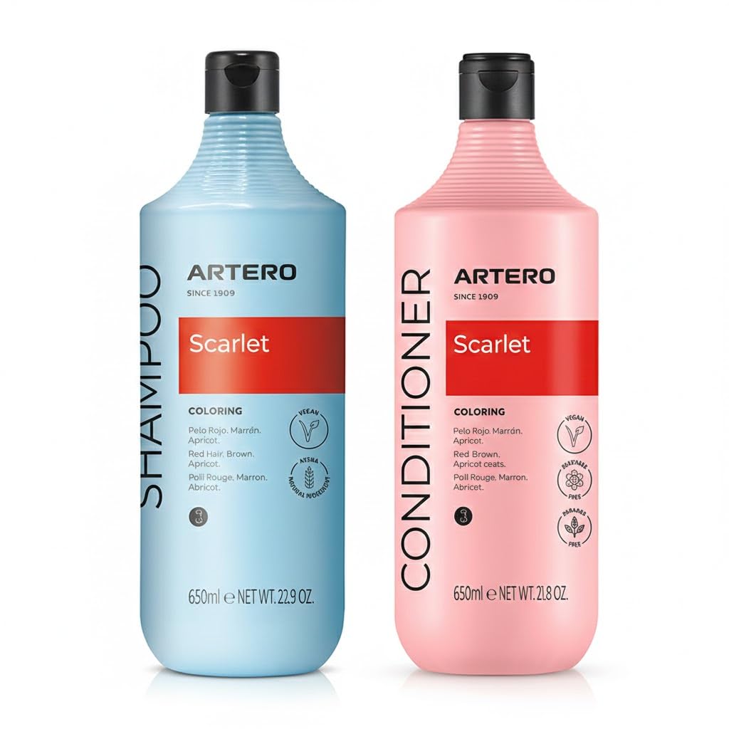 Pack Caniche Rojo. Champú 650 ml y Mascarilla 650 ml