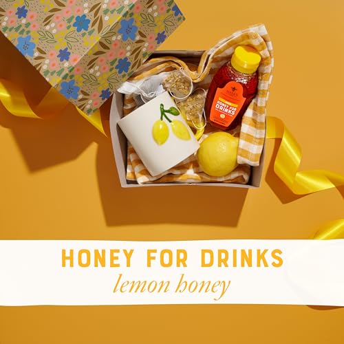 Image of Nate's Lemon Honey for Drinks - Made with 100% Pure Honey and Lemon - 12 oz Squeeze Bottle - Great for Iced or Hot Tea, Cocktails, and Mocktails