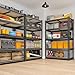 REIBII 2020LBS Storage Shelves 5 Tier Garage Shelving Heavy Duty Adjustable Garage Shelves, Utility Rack Shelf, Shelving Units for Storage Warehouse Pantry Closet, 35.5