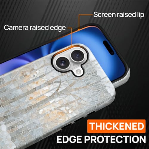 Coque iPhone 17 motif vitrail hiver, cadeau idéal MagSafe