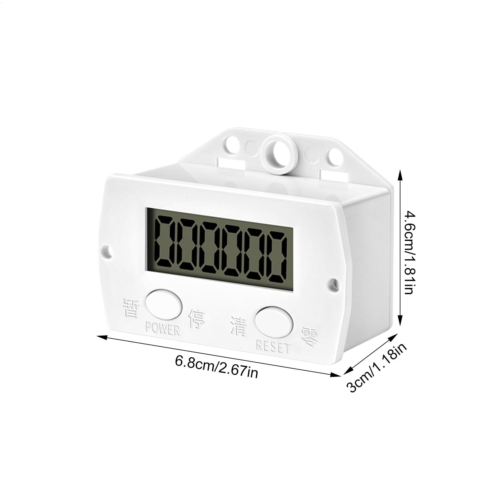 Contador digital | Clicker digital automático - Contador digital con pantalla LED automática, contador digital electrónico con 6 dígitos — view 5