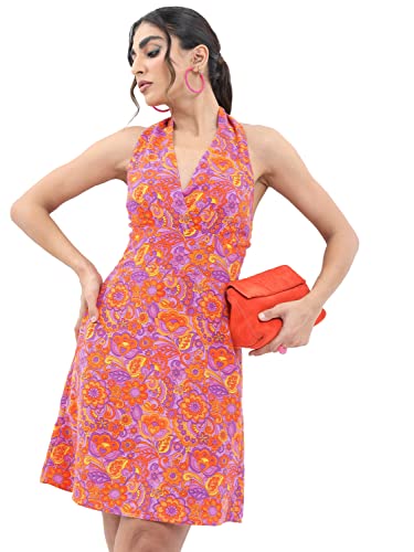 Image of Ketch Women Regular Fit Printed Sleeveless Dress