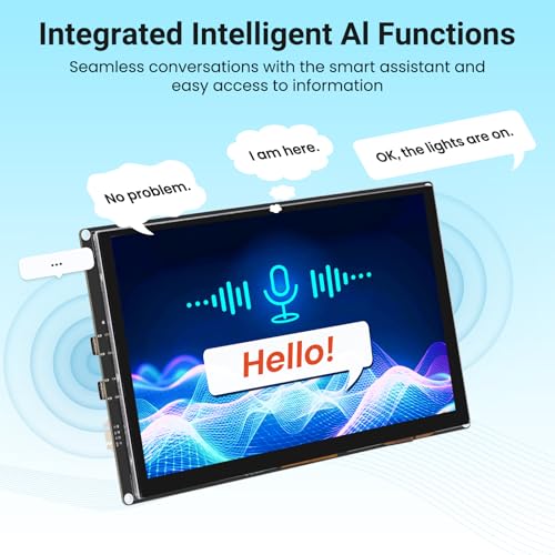 Image of 10.1 Inch ESP32-P4 Display IPS Touch Screen WIFI6 Dev Board | Based on ESP32-P4 & ESP32-C6, Up to 400MHz, 1024x600 Resolution, Support Wi-Fi 6, Bluetooth 5.3 (BLE), AI Speech Interaction