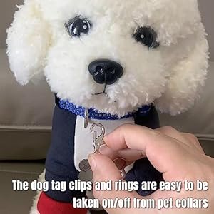 Dog-Tag-Clips-for-Collarwith-16Pcs-Replaceable-Dog-ID-Name-Tag-Ring-Clip-Dog-Tag-Attachment-Clip-Pet-tag-Quick-Clip-Clips-Rings-for-Pet-Collar-Key-Ring-Clips-Accessories-4-Sets - Cucciolini Doodles Dog-Tag-Clips-for-Collarwith-16Pcs-Replaceable-Dog-ID-Name-Tag-Ring-Clip-Dog-Tag-Attachment-Clip-Pet-tag-Quick-Clip-Clips-Rings-for-Pet-Collar-Key-Ring-Clips-Accessories-4-Sets