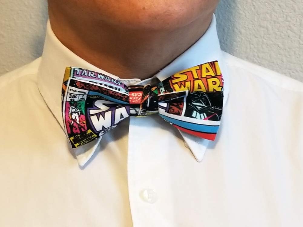 EmilyRose Couture Sci-Fi Comic Book Bow Tie-adjustable Neck Strap, Pre Tied-comic Con