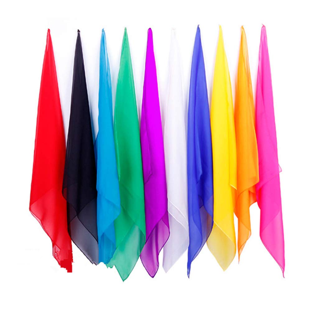 blue-ther 5pcs/lot Ultra-Thin Magic Silk Scarves Magic Tricks Close Up Street Stage Magic Prop Accessories Magicians Gimmick Illusions Classic Magia Toys Gadgets (30X30cm)