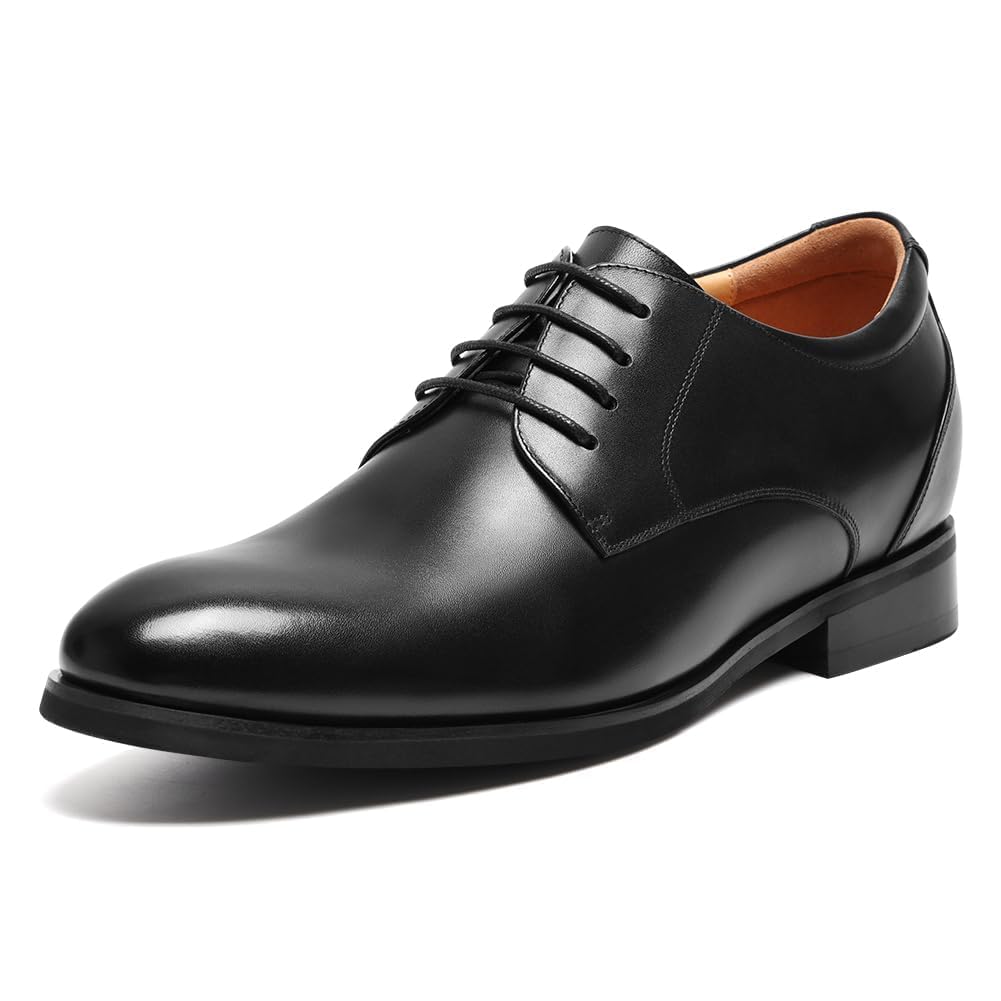 CHAMARIPA Buty windowe Oxford z prawdziwej skóry, czarne, 40 EU