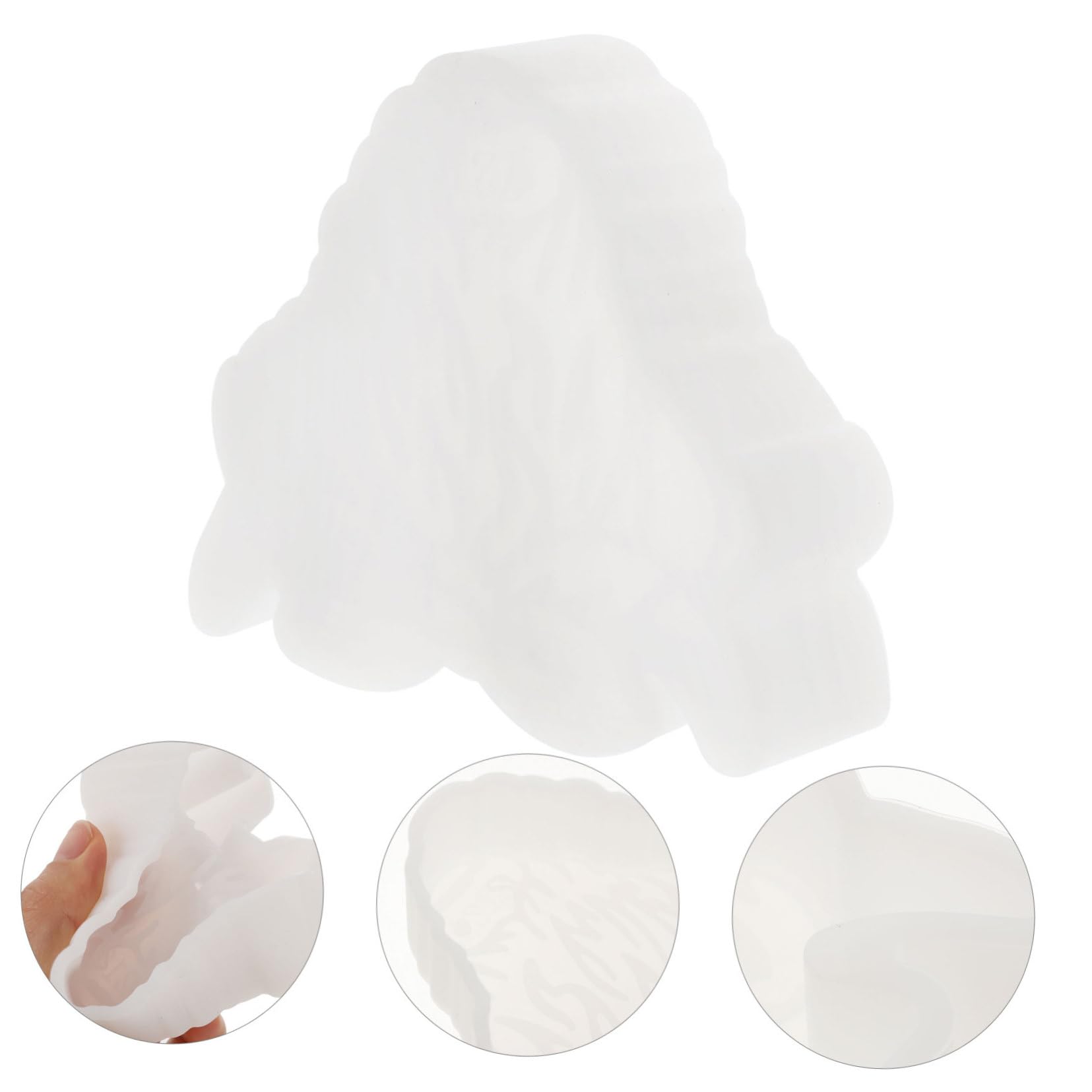 Lurrose 5pièces Moule à Bougie Silicone Forme De Tête De Bœuf Moule Pour Bougies Parfumées Et Dessous De Silicone Flexible Et Réutilisable Pour Créations Artisanales