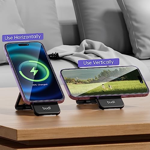 BUDI Travel 5 in 1 Watch & Phone Charger，Multifunctional Compact Data Cable Case with 15W Wireless Charging USB-C Cable and OTG Adapter Kit Storage Case for Travel Data Transfer (Ultimate Version) - Thumbnail 2