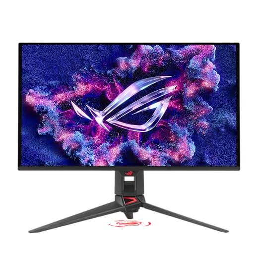 ASUS ROG Swift 27” 4K QD-OLED Gaming Monitor (PG27UCDM) - 240Hz, 0.03ms, Custom Heatsink, Neo Proximity Sensor, G-SYNC Compatible, 99% DCI-P3, True 10-bit color, DisplayPort 2.1a UHBR20, 3 yr warranty