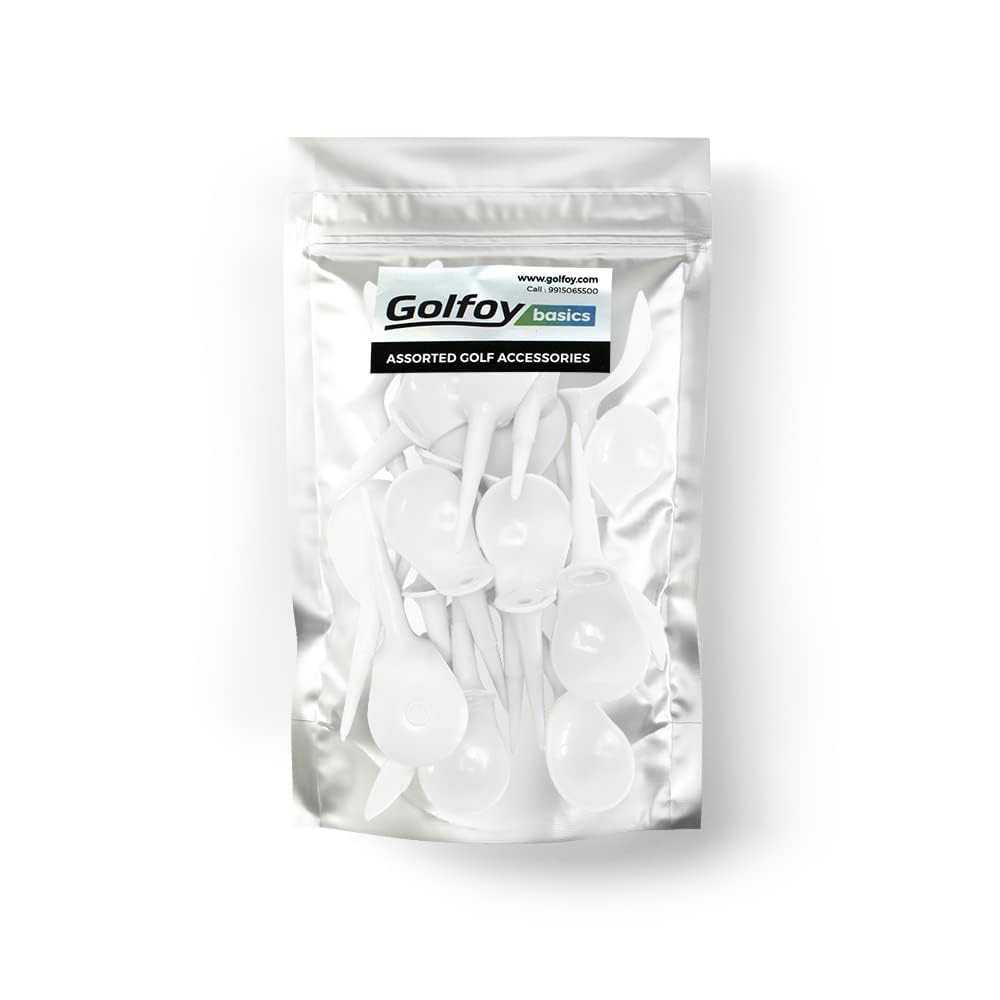 Golfoy Basics Anti-Slice Golf Tees 83mm (20 Count)