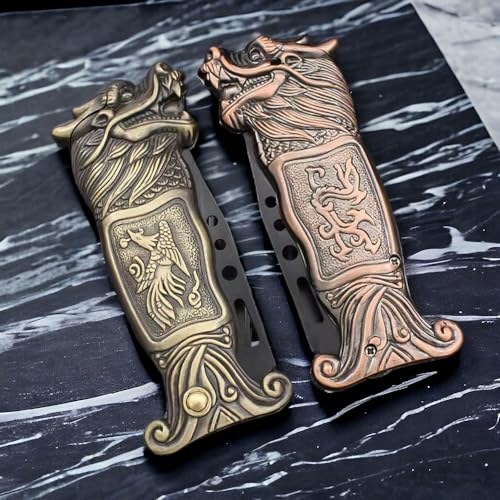 Encendedor Dragon Torch metálico recargable miniatura 7
