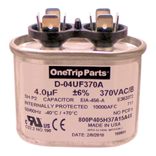 OneTrip Parts 4 UF Flat Oval Capacitor