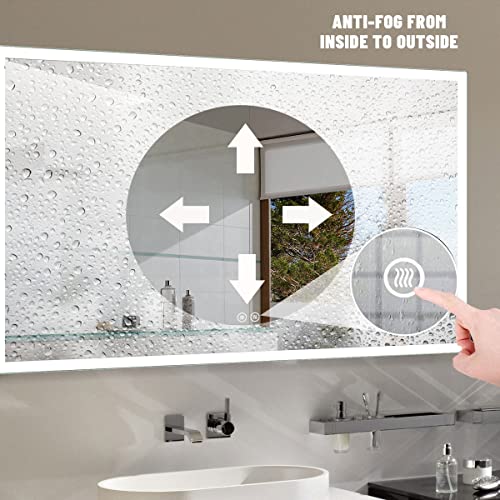 Bhbl Vanity Mirror With Lights 24 X 32 Inch Led Bathroom Mirror With Touch Button Anti-Fog & Dimming (Ck010) Wall Mounted Vanity Mirror,Lighted Makeup Mirror #TOP4