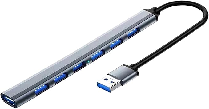 Hub USB 7 en 1 Kokiya Aluminio 7 Puertos Plug and Play miniatura 6
