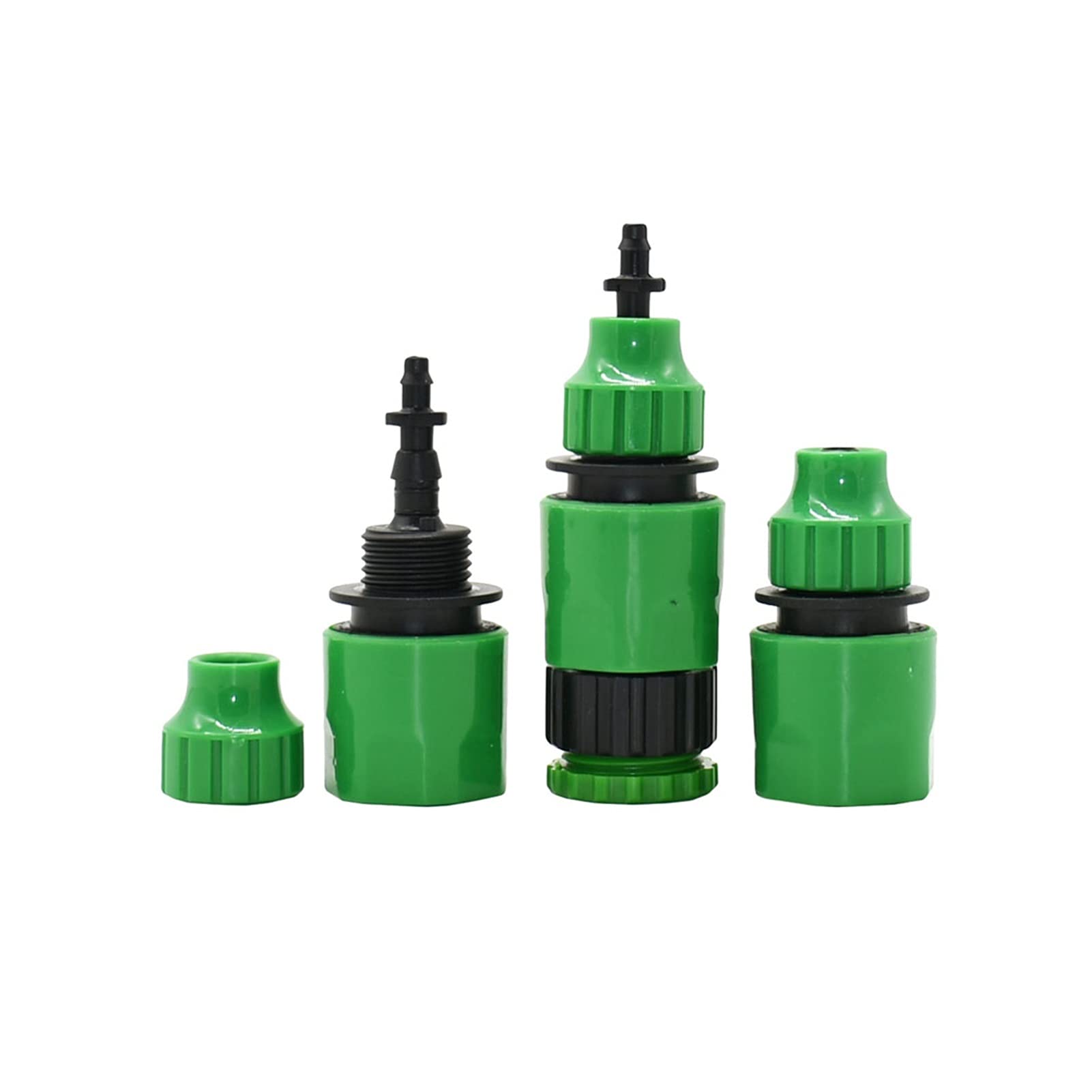 Lot de 20 adaptateurs de tuyau de plomberie de jardin de 0,6 cm avec raccord cannelé pour arrosage dans les systèmes d'irrigation goutte à goutte (couleur : A)