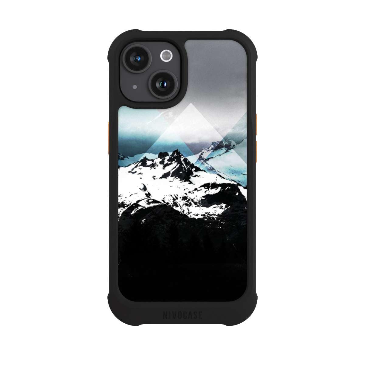 Custodia per Apple iPhone 15 Geometrico Montagne Montagna
