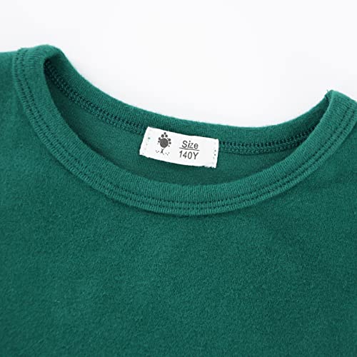 Image of POBIDOBY Toddlers Long Sleeve T-Shirt Soft Cotton Top Tees for Girls and Boys 1-Pack